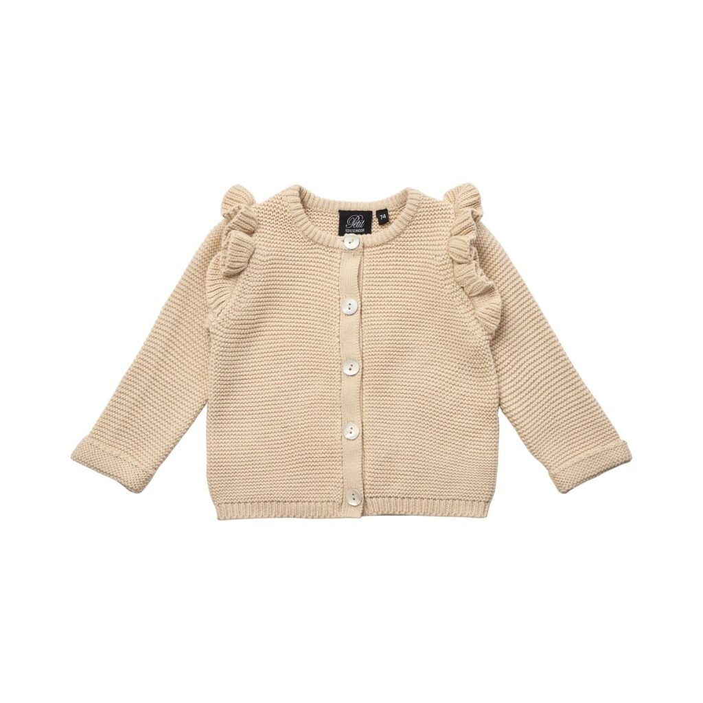 Petit by Sofie Schnoor šviesus susagstomas medvilnės megztukas su sparniukais