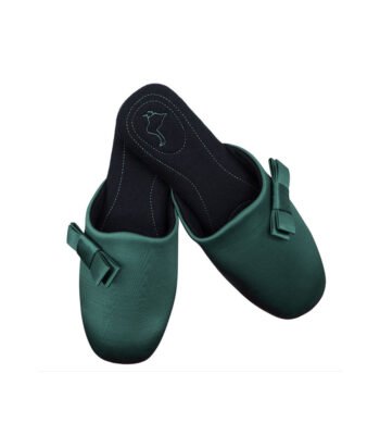 Pampuschen šlepetės Jane satin žalios